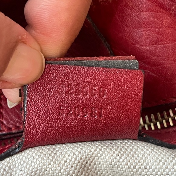 Authentic Gucci Bamboo two way shoulder bag 323660 520981 (F72) - Picture 14 of 16